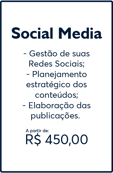 Social Media A partir de 450 reais